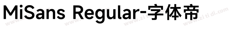 MiSans Regular字体转换
